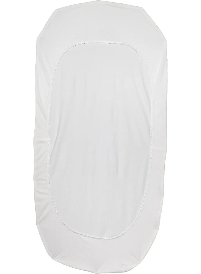 BABYBJORN Fitted Organic Sheet For Cradle - White