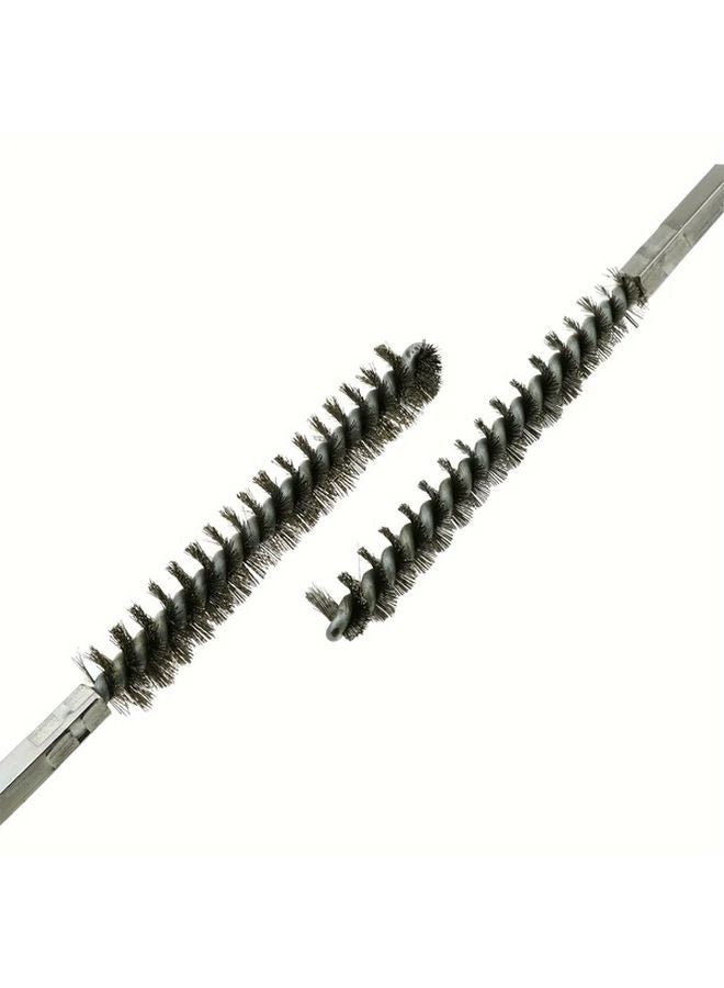 6pcs Brass Drill Brush Set For Pipe Cleaning Hexagonal Bits - Image 3