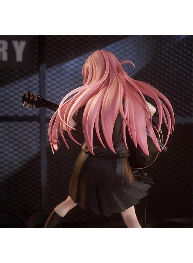 Gotō Hitori Figure Statue, 22cm Play The Guitar Scene Anime Figure Sculpture Model, PVC Handmade Collectible Desktop Decoration Gifts for Fans  - Image 5
