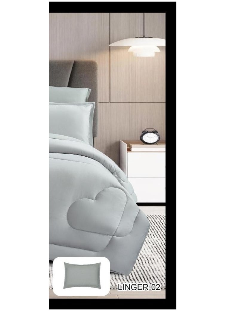 Aram Summer double hotel bedspread with a luxurious, plain design to give you a peaceful sleep, made of luxurious microfiber, size 230*250 cm  - Image 3