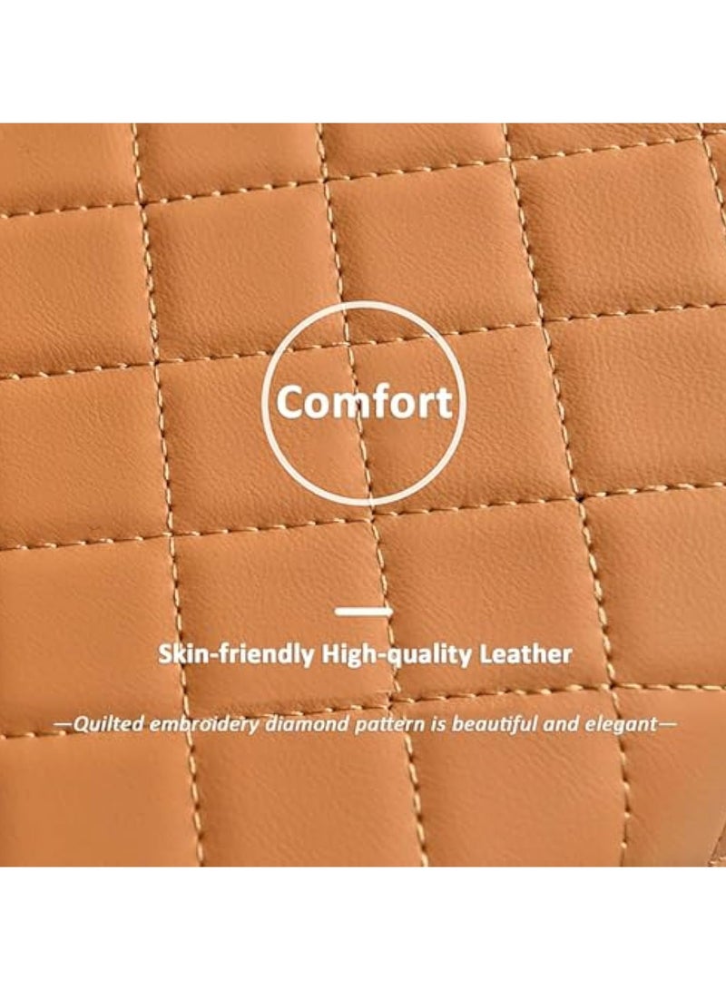 Arabest وسادة ذراع السيارة متعددة الوظائف، غطاء وحدة التحكم المركزية 5 في 1 مع 2 جيب تخزين، حامل أكواب، فتحة صندوق مناديل، فتحة هاتف محمول للسيارة، ملحقات السيارة منظم السيارة (أسود) - Image 5