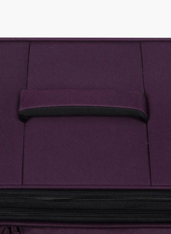 It BURGUNDY Solid Softcase Trolley Bag With Retractable Handle - 20 Inches Check-In Bag for Women | Best Price UAE