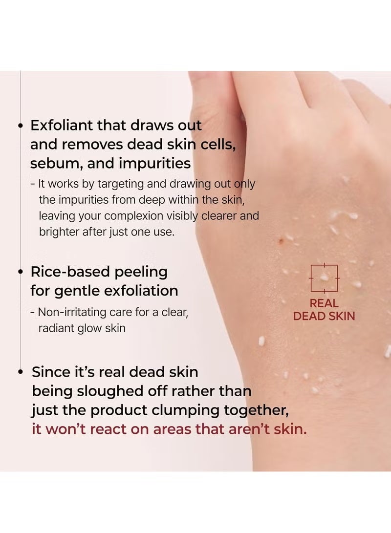 Dr. Melaxin Dr. Melaxin Peel Shot Gomage Ampoule, 2.8 fl oz (80 ml), Pores, Blackheads, Sebum Peeling, Exfoliating Care, Texture Rice Bran Water, Rice Bran Extract, White Rice, Black Rice, Blackhead, Dry  - Image 3