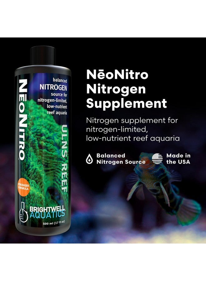 Brightwell Aquatics NeoNitro Balanced Nitrogen Supplement - Reef Nutrient Enhancer for Ultra-Low Nutrient Systems - Aquarium Water Treatments, 17 fl oz - Image 2