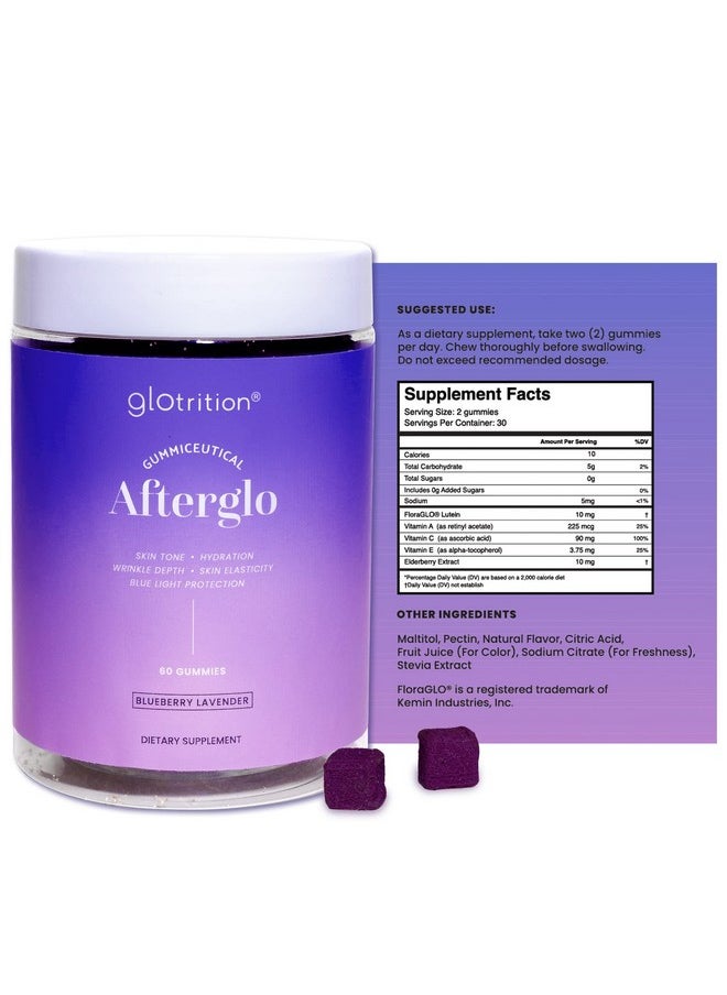 glotrition - Afterglo Gummies Beauty Supplement With Vitamin A Vitamin C And Vitamin E For Radiant Skin Smoothes Skin And Increases Skin Elasticity 60 Gummies - Image 1