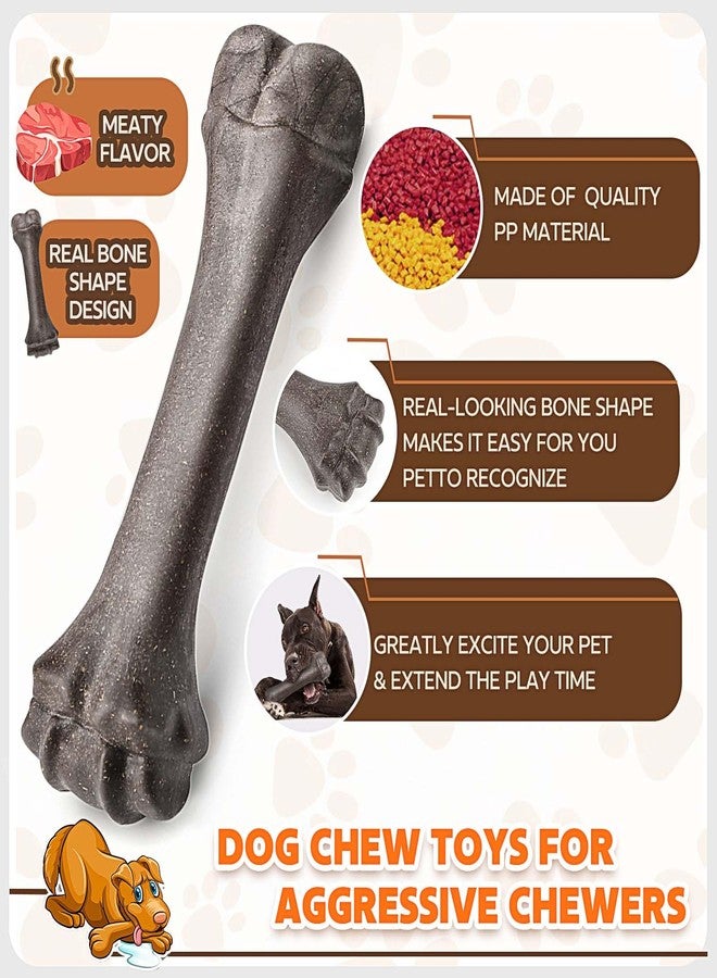 PUPTILY Dog Toys for Aggressive Chewers, Indestructible Dog Bones for Aggressive Chewers, Tough Dog Chew Toy for Heavy Duty Dogs, Big Dog Teething Toys with Durable Nylon for Large/Medium Breed Puppies… - Image 3