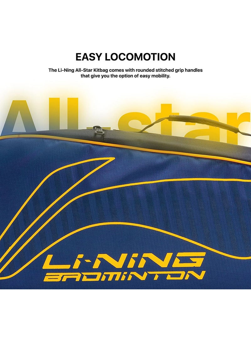 Li-Ning ABDS685 All Star Single Zip Polyester Badminton Kit Bag | Dedicated Compartments | Unisex - Men, Boys, Girls, Women - Image 5