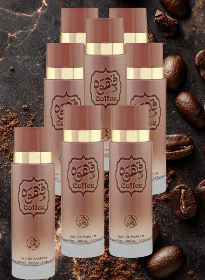 الفخر 8 قطع عطر قهوة 100مل - Image 1