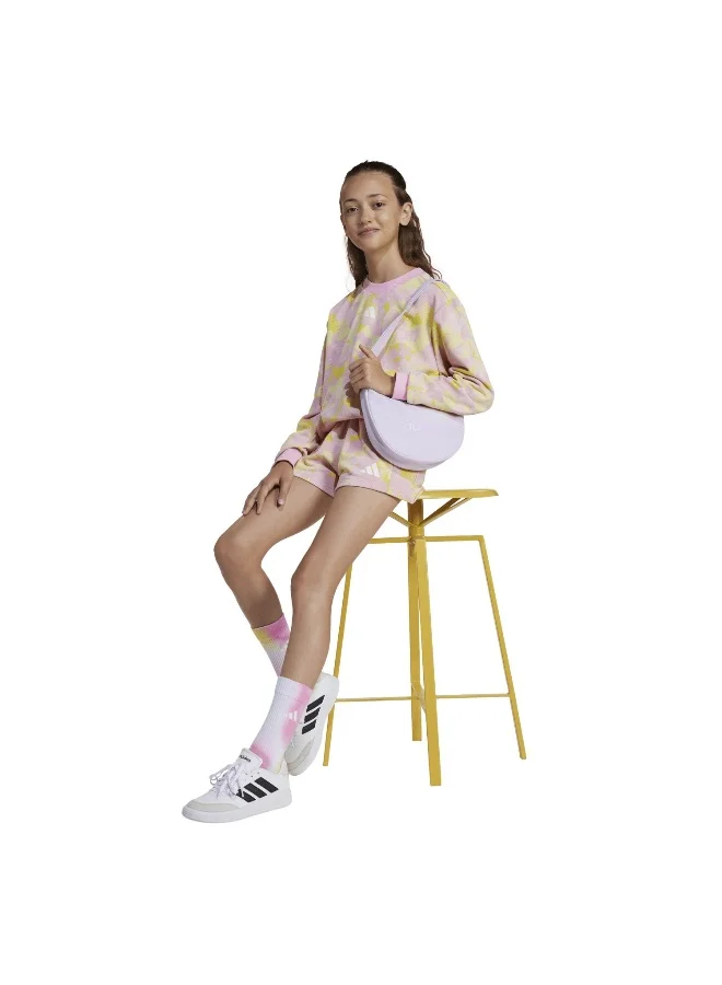 adidas شورت نسائي أساسي من أديداس بطبعة زهور