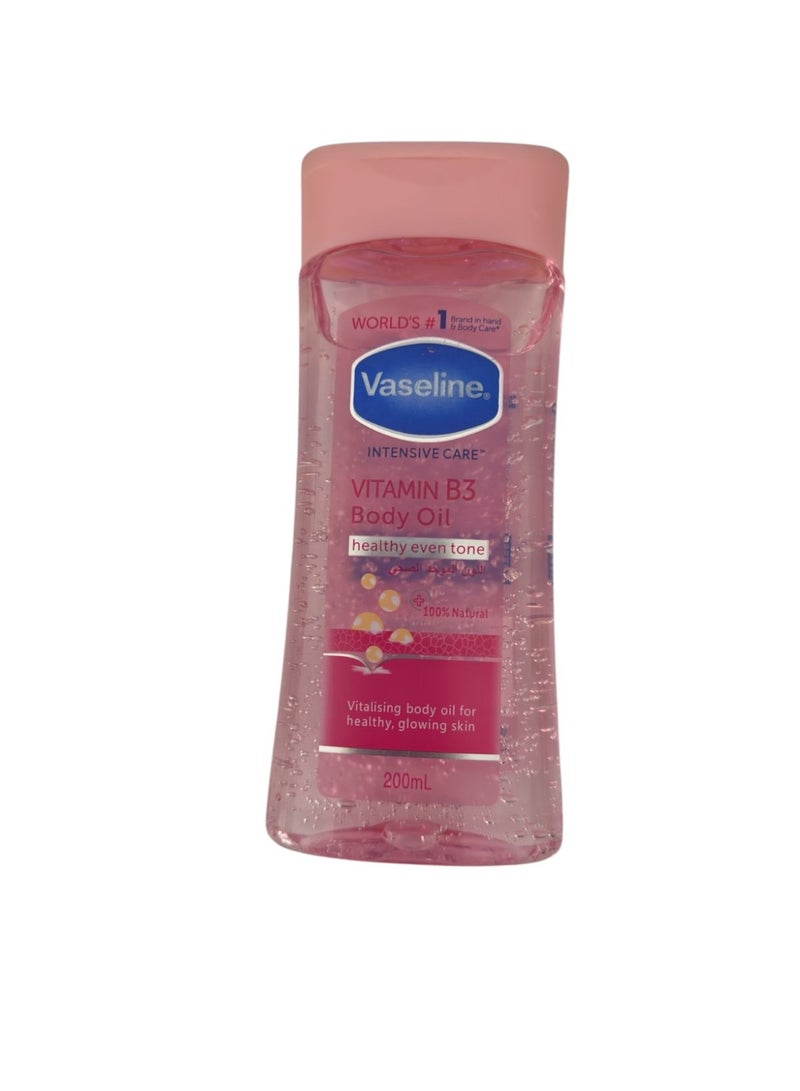 فازلين زيت فازلين للجسم بفيتامين ب3 لتوحيد لون البشرة، 200 مل