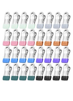 Oasisgalore 32 Pack Heavy Duty Clothes Clothing Pins Clothespins Multipurpose Metal Clips for Clothes, Snack, Photo  - Image 1