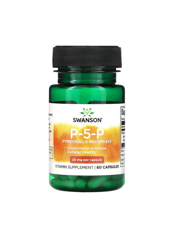 SWANSON P-5-P, 20 mg, 60 Capsules