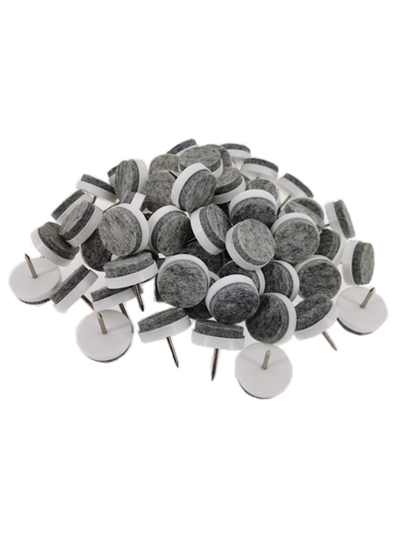 ALIMITOPIA ALIMITOPIA 40pcs Furniture Felt Pad Heavy Duty Nailon Chiar Slider Glide Pad Floor Protector for Wooden Furniture Chair Tables Leg Feet22mm or 087White 