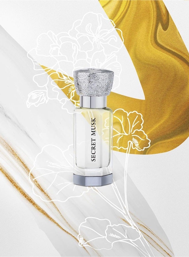 SWISS ARABIAN مسك سري - منتجات فاخرة من دبي - زيت عطر شخصي طويل الأمد ومدمن - رائحة مغرية، توقيع عطر - العطر الفاخر للعربية - 0.4 أونصة - Image 3