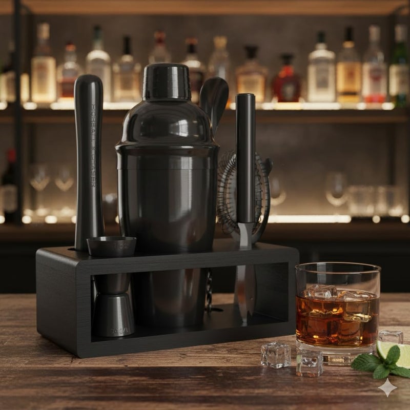 Highball  Chaser Highball & Chaser Cocktail Shaker Set: Bartender Kit for Home Bar Mixology Cocktail Bar Set Plus E-Book with 30 Recipes - Image 3