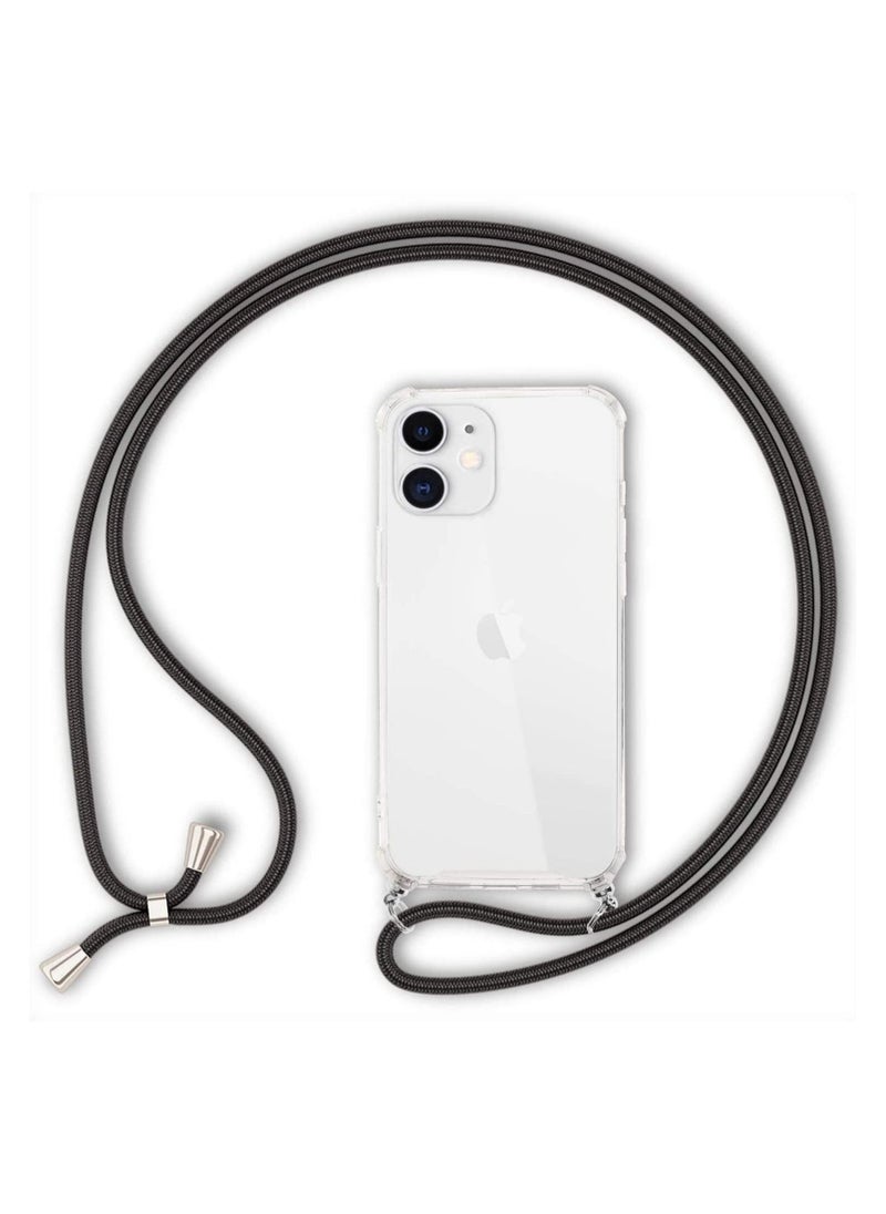 Generic - Cases Cover with Lanyard Strap Cord Chain for iPhone 12 Pro Case Mobile Phone Cross body Necklace Stylish Hang Holder - Image 1