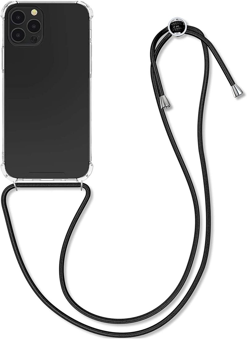 Generic - Cases Cover with Lanyard Strap Cord Chain for iPhone 12 Pro Case Mobile Phone Cross body Necklace Stylish Hang Holder - Image 1