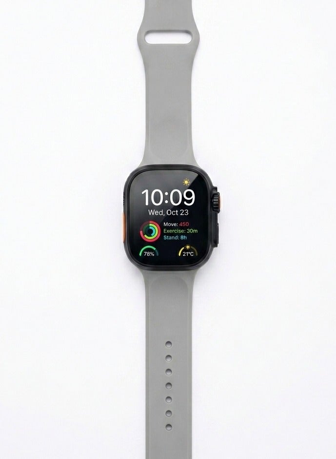 Winmax W624 Ultra Smart Watch - 2.01 Inch Display - With 7 Interchangeable Wrist Bands - IP68 Waterproof - Bluetooth Calling - Image 2