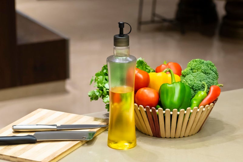 HomeWiz 500 ML Plastic Oil Dispenser | Clip Top | Cooking Oil Dispenser Bottle | Kitchen, Transparent - Image 4