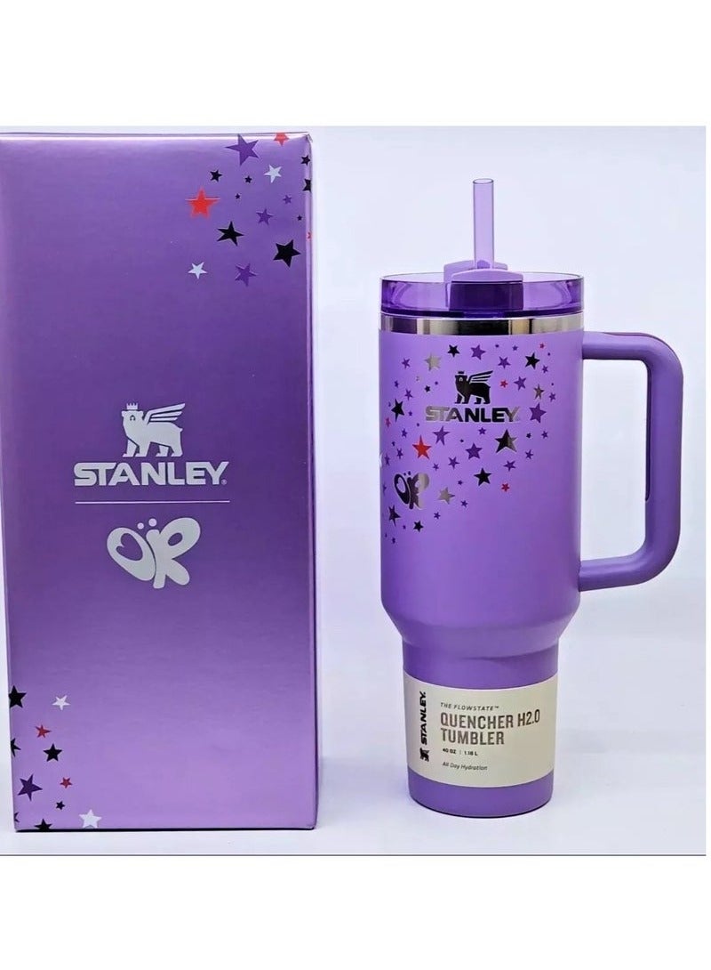 Stanley Quencher H2.0 FlowState Stainless Steel Vacuum Insulated Tumbler with Lid and Straw for Water, Iced Tea or Coffee, Smoothie and More, 40 oz - Image 4