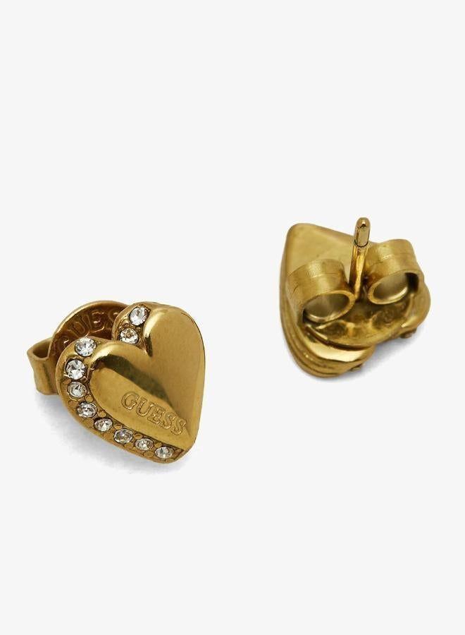 GUESS Heart Stud Earrings - Image 3
