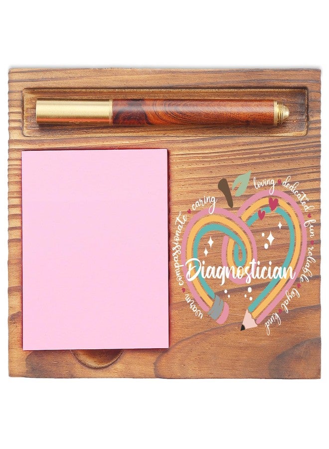 EFFJNSG Educational Diagnostician Sticky Note Holder, Inspirational Gift for Educational Diagnosticians, Desk Organizer for Teachers and School Staff, Teacher Appreciation Gift EDP200 - Image 1