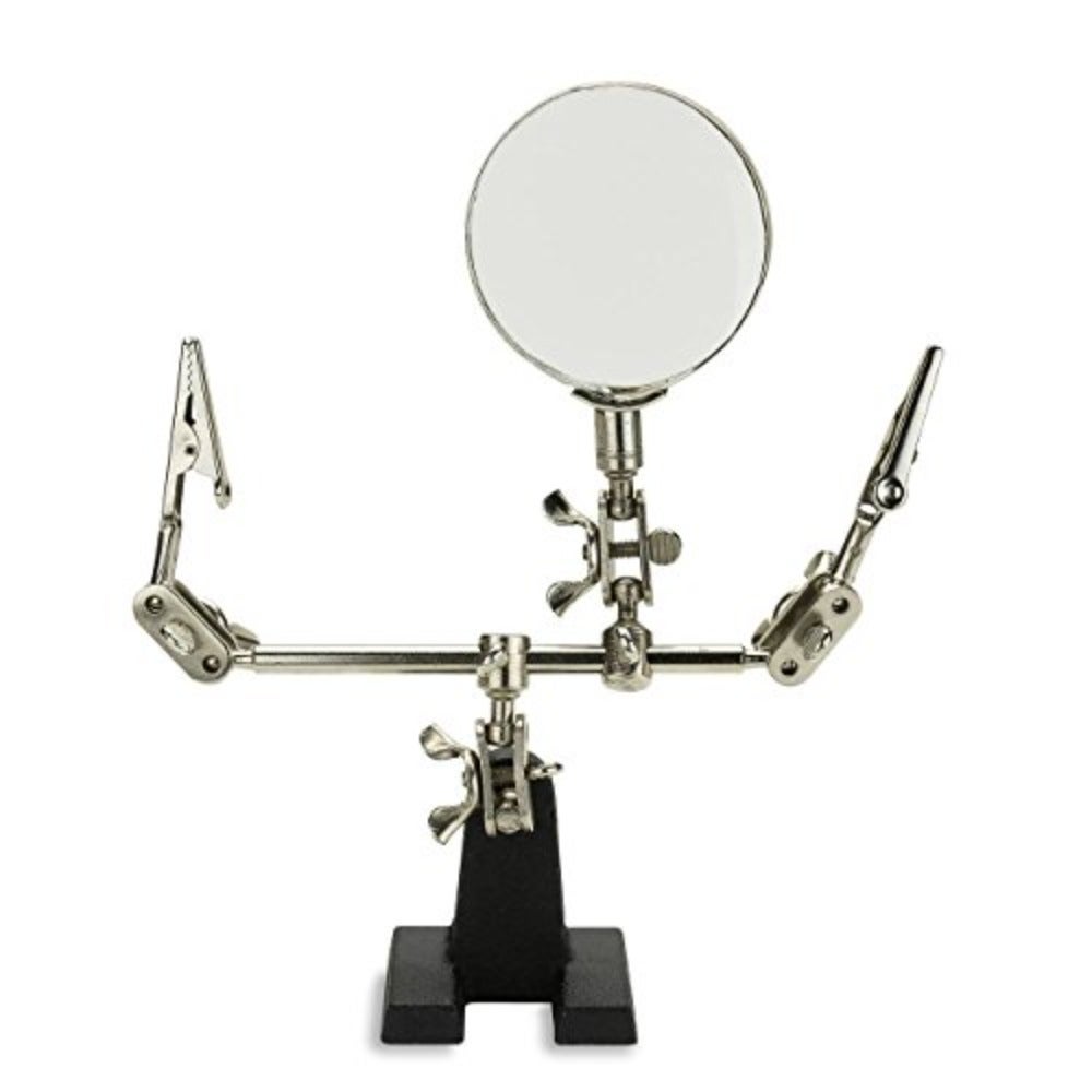 Heavy Razor Stands Generic 01902 Adjustable Helping Hand with Magnifying Glass, Third Hand ...