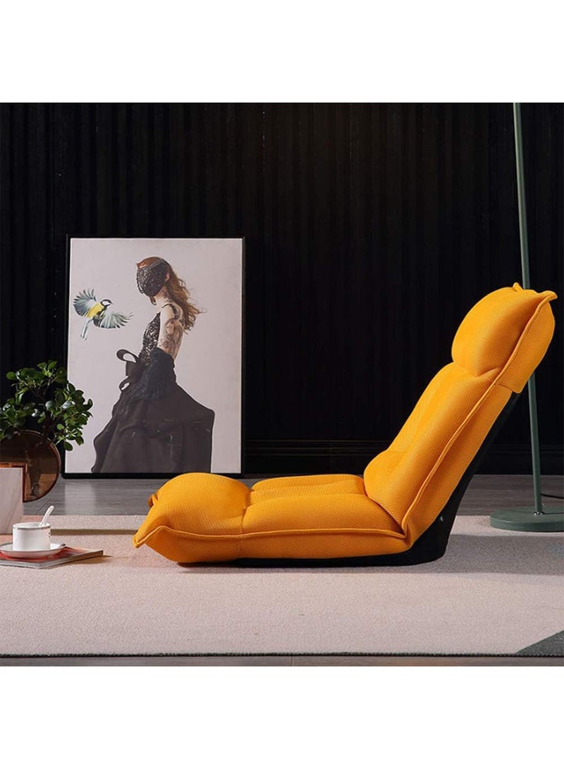 LIMOS Floor Chair Lazy Sofa Adjustable Padded Folding Chair with Back Support and Backrest Comfortable Chair - Image 1
