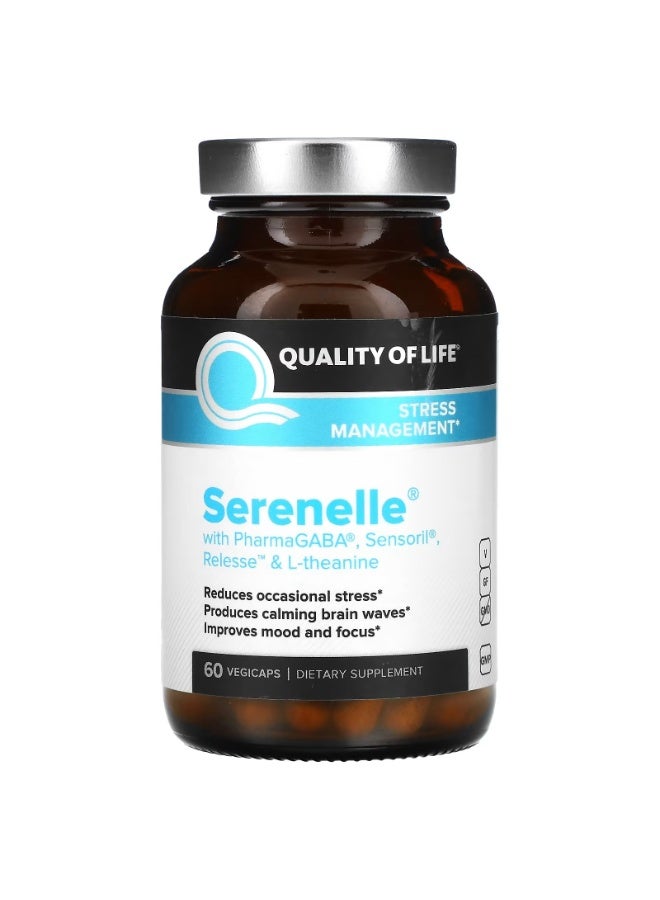 كوالتي أوف لايف جودة الحياة، سيرينيل، إدارة الإجهاد، 60 كبسولة نباتية