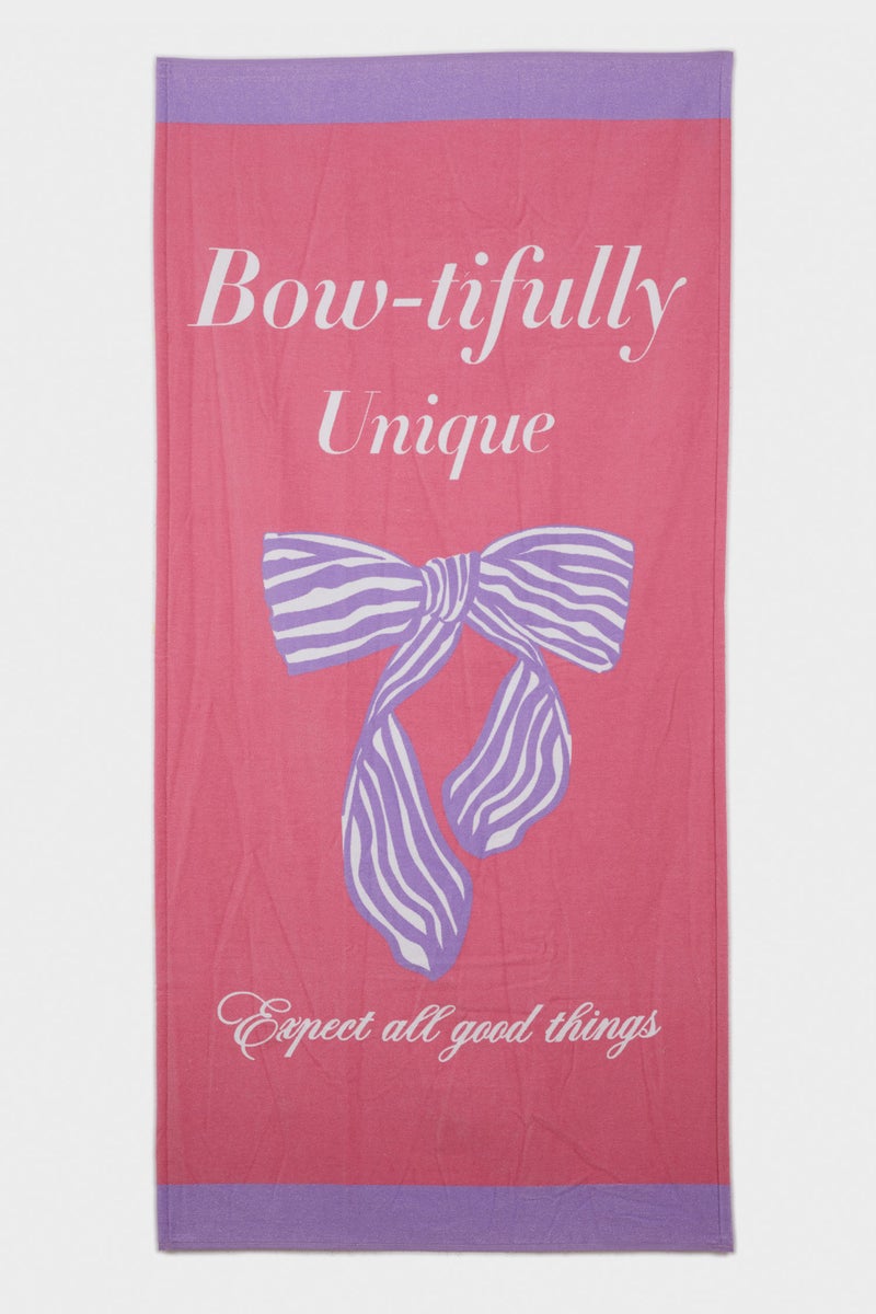DeFacto Girl Slogan Cotton Towel  - Image 1