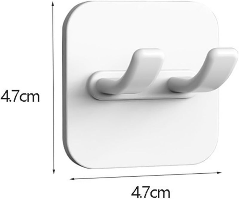 Power Plug Socket Hanger Holder Adhesive Wall Storage Hooks 2 Pieces StyleB 6x6cm - Image 3
