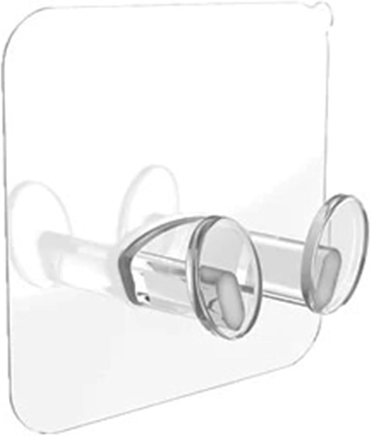 Power Plug Socket Hanger Holder Adhesive Wall Storage Hooks 2 Pieces StyleB 6x6cm - Image 1