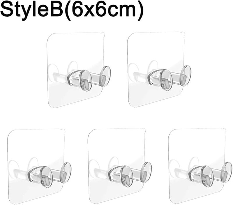 Power Plug Socket Hanger Holder Adhesive Wall Storage Hooks 2 Pieces StyleB 6x6cm - Image 4