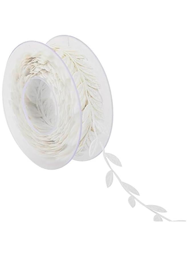 Generic Lace Leaves Vine Garlands Ribbon Wedding Dress Bag DIY, Beige  - Image 2