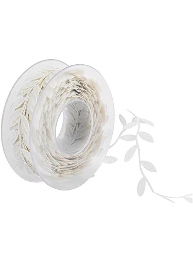 Generic Lace Leaves Vine Garlands Ribbon Wedding Dress Bag DIY, Beige  - Image 1