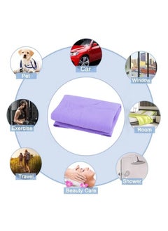 Clean Cham Imported Dry and Wet Cleaning Cloth for Car, Bike, Home, Kitchen 40*30cm - Purple  - Image 2