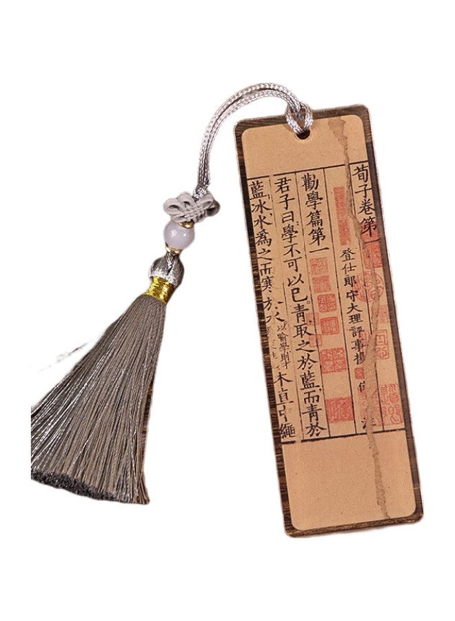 Tatanice Acrylic Bookmark, Creative Ancient Style Bookmark Decoration Card, Student Stationery, Birthday Gift For Classmates And Teachers, Party Favor, Xunzi Scroll - Image 2