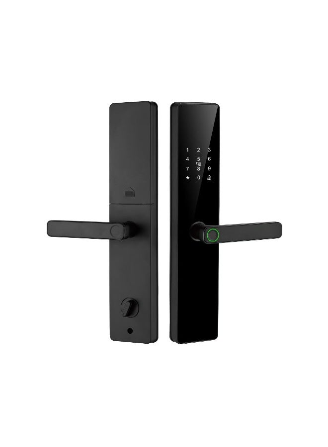 Atmtah Smart Lock, Fingerprint Smart Door Lock, (8 Batteries), Arabic Language Support,  Saudi Standard Mortise, TTLock App Control, 5 Ways to Unlock: App, Fingerprint, NFC Card, Passcode, Key (X12 Plus) - Image 2