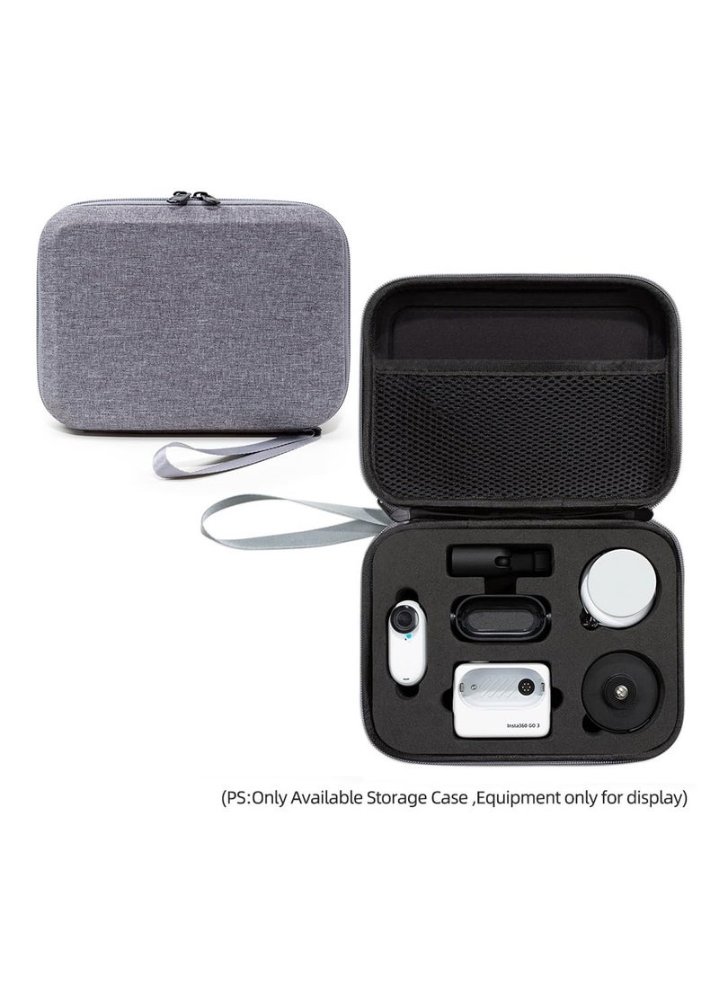 KASTWAVE - Carrying Case for Insta360 GO 3 Action Camera, Storage Bag Compatible with Insta360 GO 3 (64GB) Action Camera & Accessories Hard EVA Travel Portable Case (Grey) - Image 1