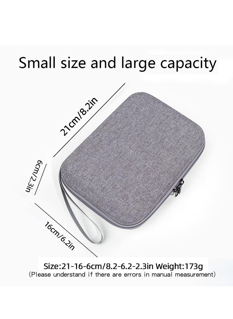 KASTWAVE - Carrying Case for Insta360 GO 3 Action Camera, Storage Bag Compatible with Insta360 GO 3 (64GB) Action Camera & Accessories Hard EVA Travel Portable Case (Grey) - Image 1