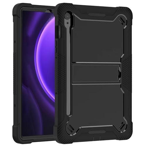 TGK Slim Heavy Duty Shockproof Protection Kickstand Hybrid Case Cover for Samsung Galaxy Tab S9 FE 10.9 Inch/Tab S10 FE 10.9 inch Black - Image 1