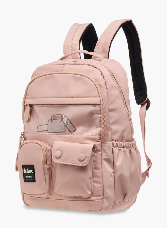 لي كوبر Solid School Backpack with Adjustable Straps and Zip Closure - 31x13x45 cm