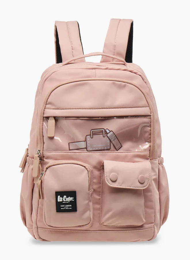لي كوبر Solid School Backpack with Adjustable Straps and Zip Closure - 31x13x45 cm