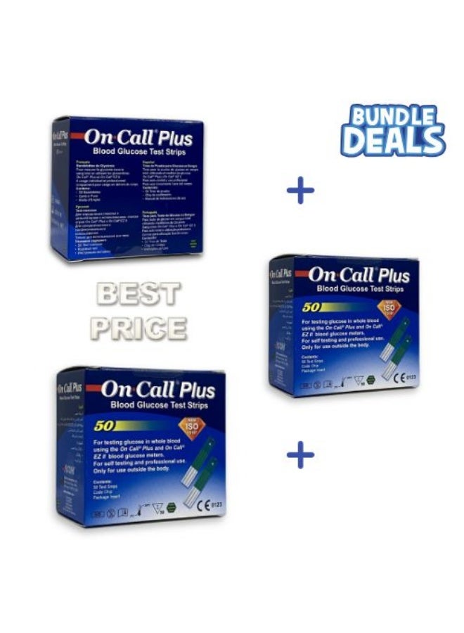 On Call 150 Pcs Of On Call Plus Blood Glucose Test Strips - Image 2