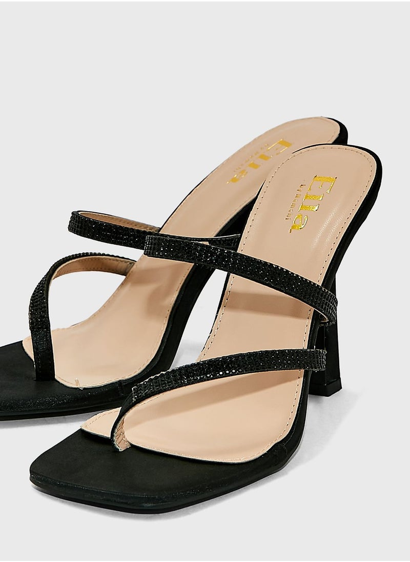 Ella Limited Edition - Diamante Strapy Mule - Image 1