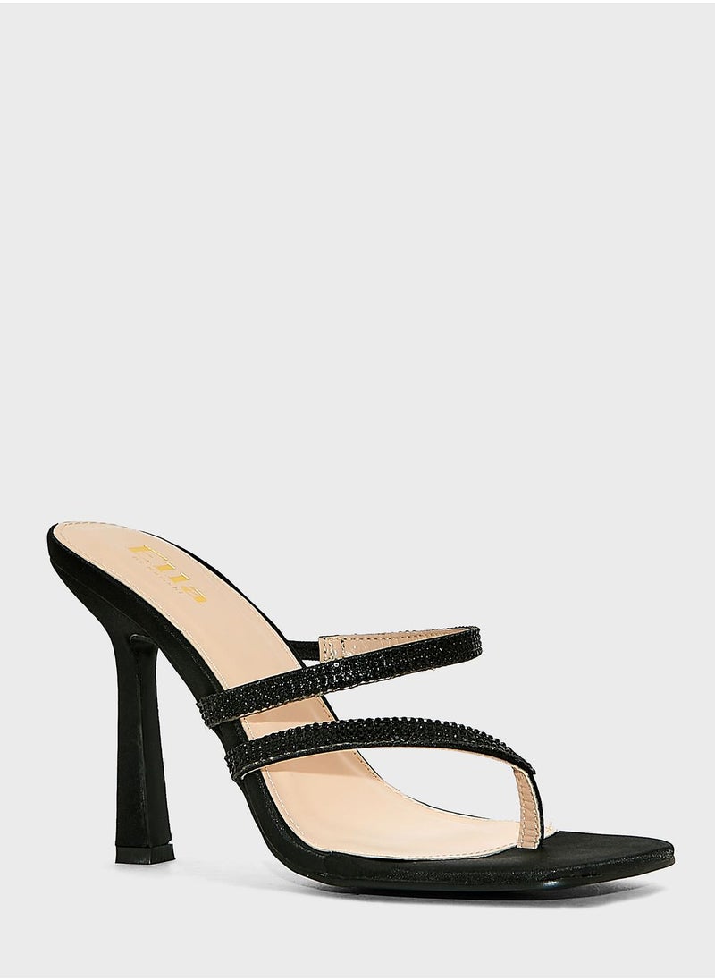 Ella Limited Edition - Diamante Strapy Mule - Image 1