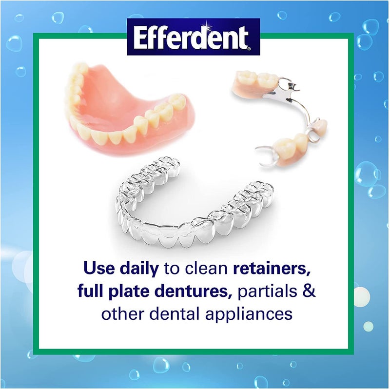 Efferdent Retainer Cleaning Tablets, Denture Cleaning Tablets for Dental Appliances, Minty Fresh & Clean, 44 Count (Pack of 5) - Image 2