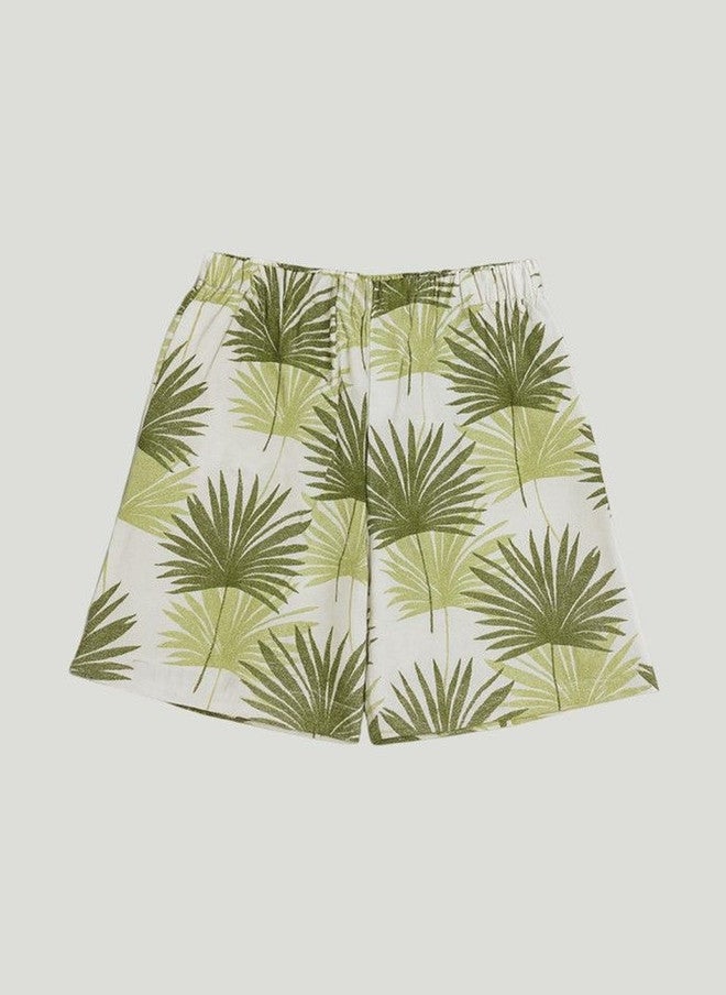 Kidbea طقم قميص وشورتات من قطن نقي للأولاد من كيدبيا بتصميم استوائي - Image 5