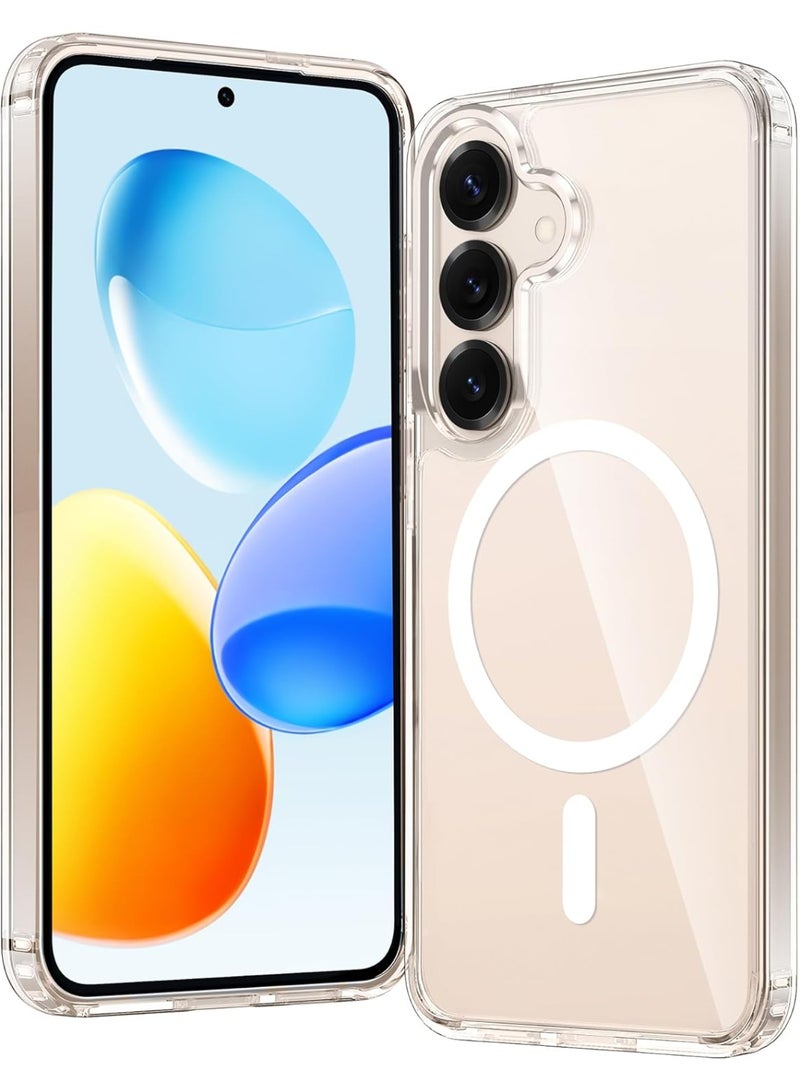 Samsung Galaxy S25 Plus MagSafe Case | Support Wireless Charging | Slim Magnetic Cover | Anti-Scratch & Shockproof | Transparent Hard Case for Galaxy S25 Plus  - Image 1