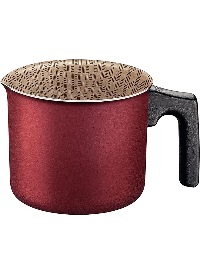 TRAMONTINA Paris 12Cm 1.1L Red Aluminum Multipurpose Boiler With Interior And Exterior Starflon Max Nonstick Coating - Image 1